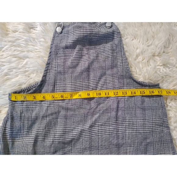 As U Wish women's Y2K black plaid Overall Dress Small - Picture 3 of 6
